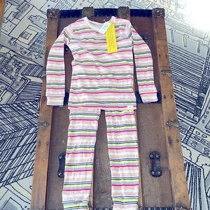 NWT Baby Gap Pink Striped Pajama Set